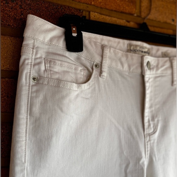 Lucky Brand Lolita Crop White Women's cuffed skinny Jeans stretchy 12 - Picture 5 of 12